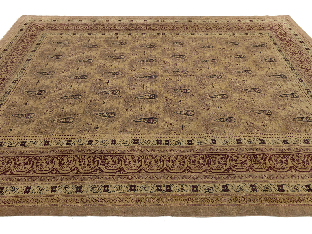 Antique Persian Amritsar Wool Rug 8 X 11