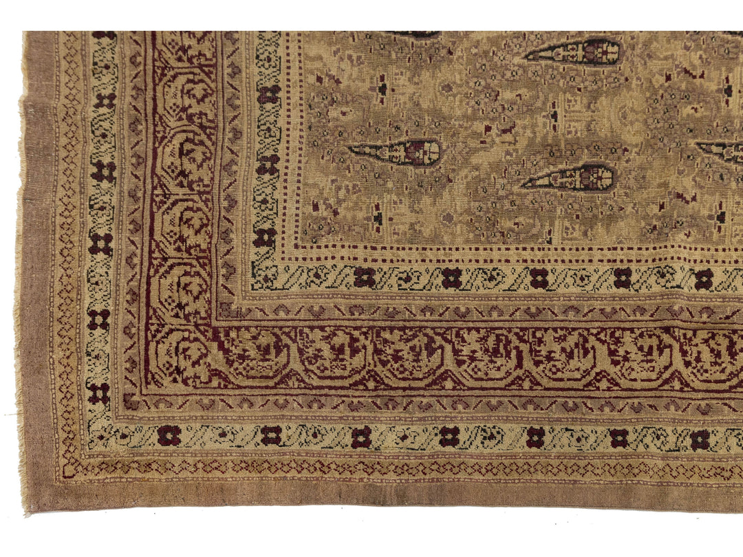 Antique Persian Amritsar Wool Rug 8 X 11