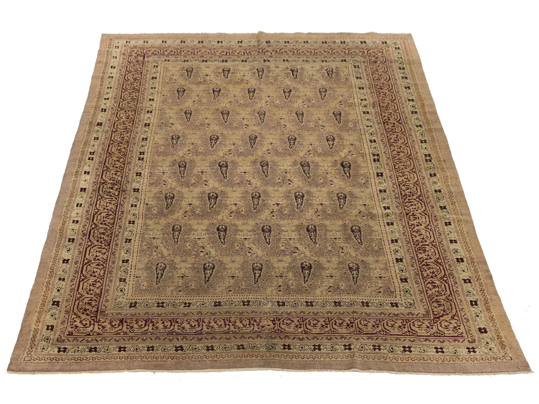 Antique Persian Amritsar Wool Rug 8 X 11