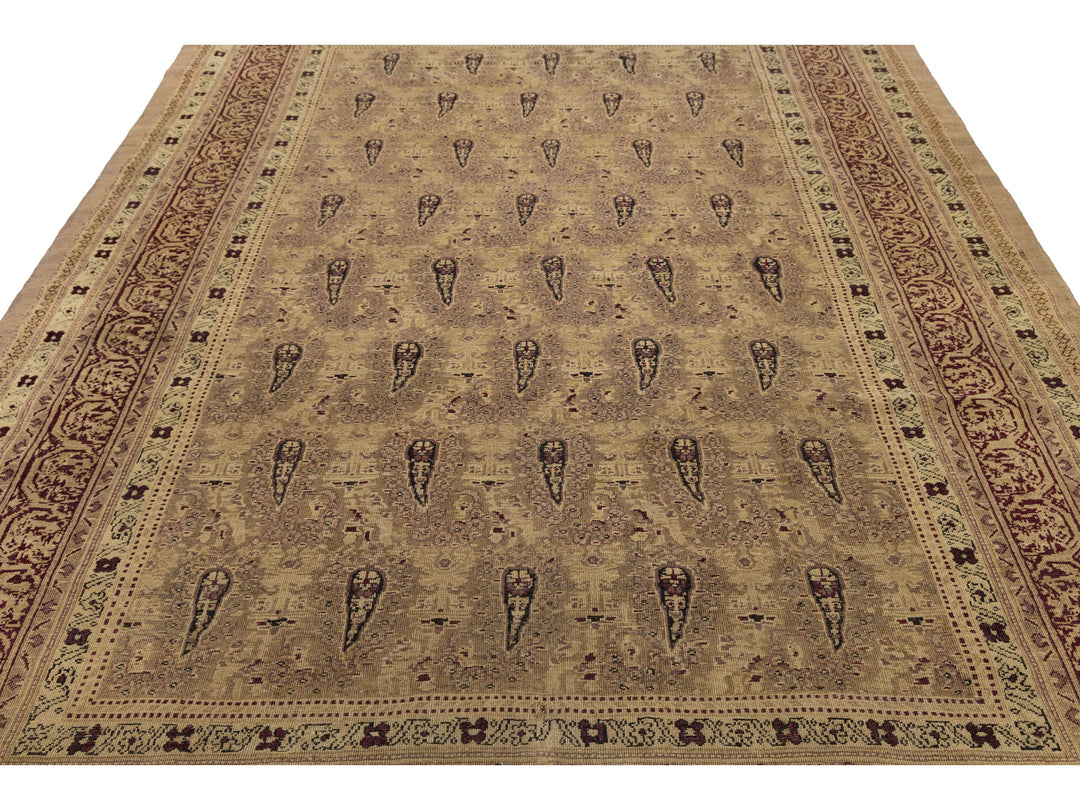 Antique Persian Amritsar Wool Rug 8 X 11