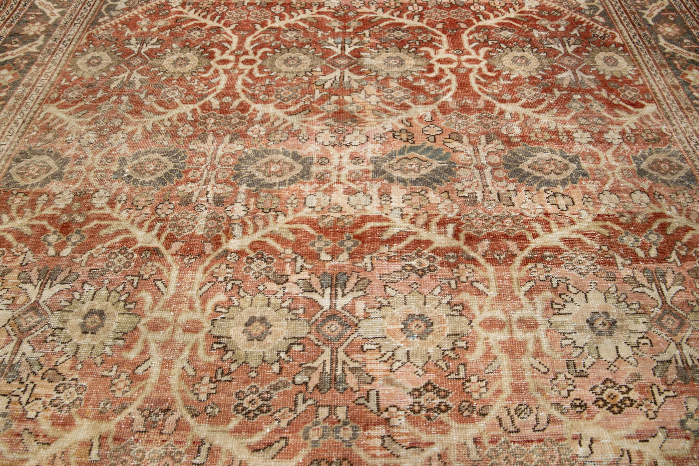 Antique Mahal Wool Rug 10 X 13