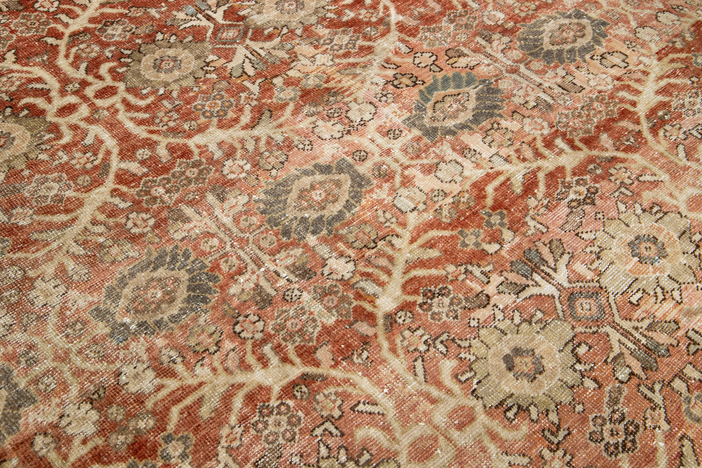 Antique Mahal Wool Rug 10 X 13