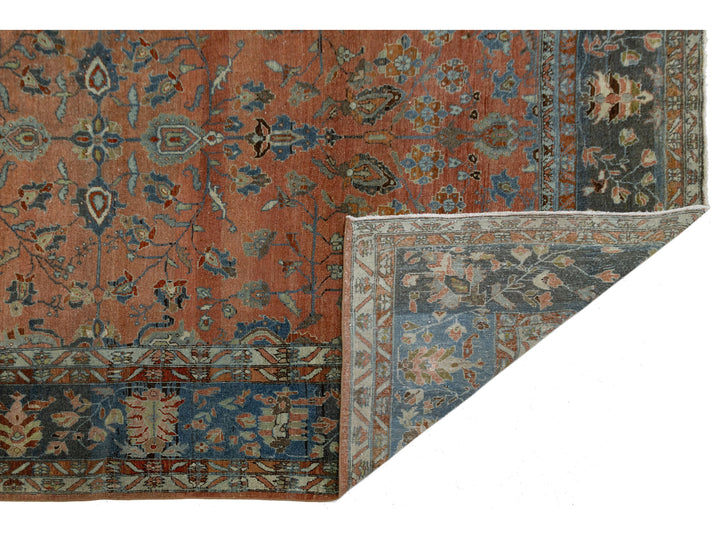 Antique Mahal Wool Rug 9 X 12