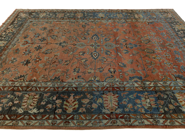 Antique Mahal Wool Rug 9 X 12