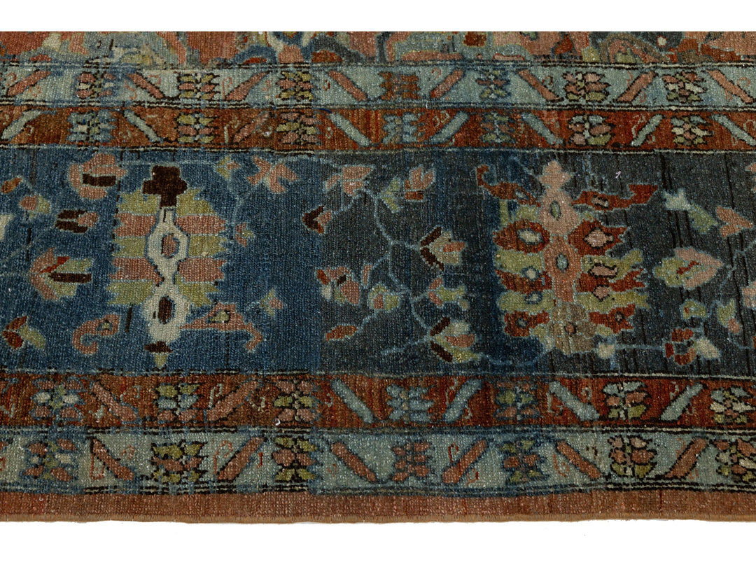 Antique Mahal Wool Rug 9 X 12