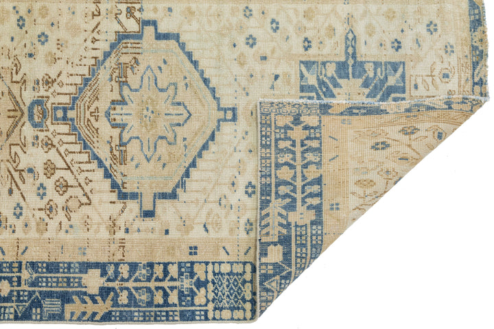 Antique Heriz Wool Runner 3 X 14