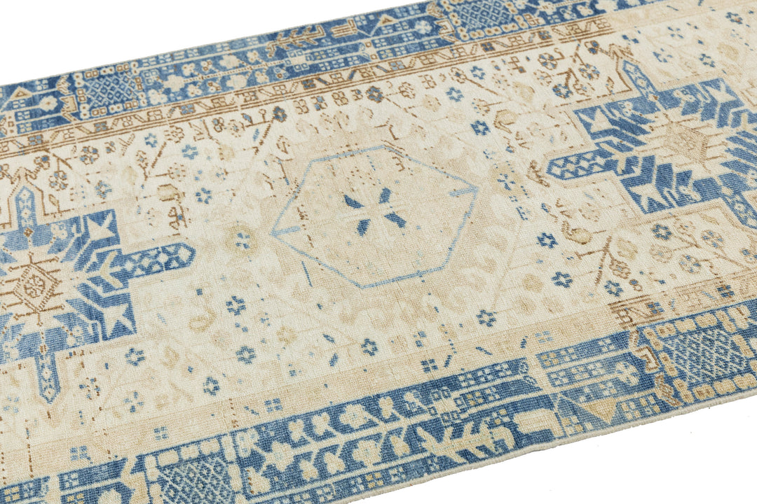 Antique Heriz Wool Runner 3 X 14