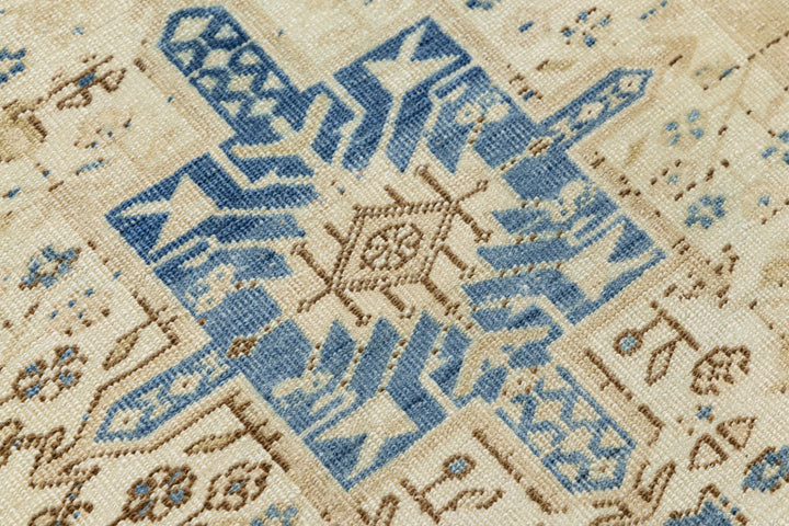 Antique Heriz Wool Runner 3 X 14