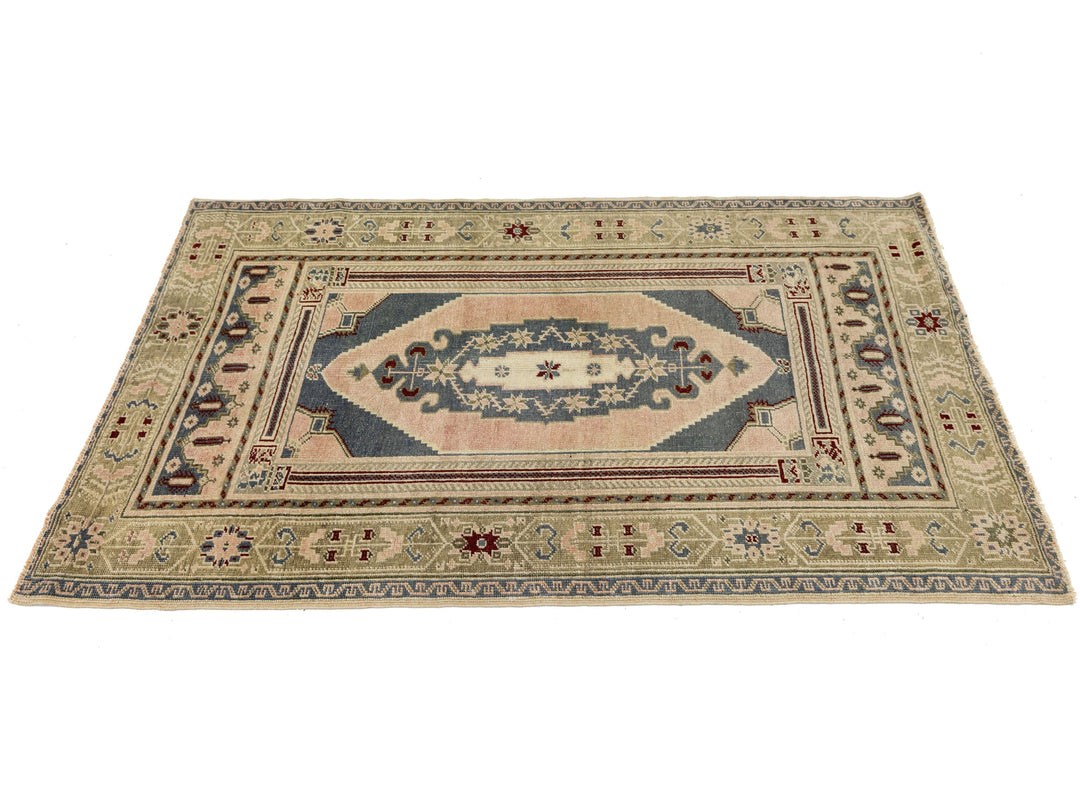 Vintage Kars Wool Rug 3 X 5