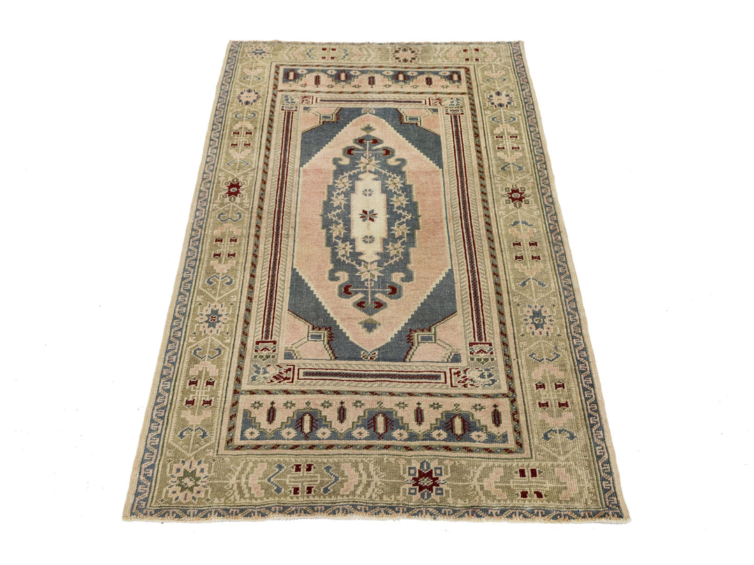 Vintage Kars Wool Rug 3 X 5