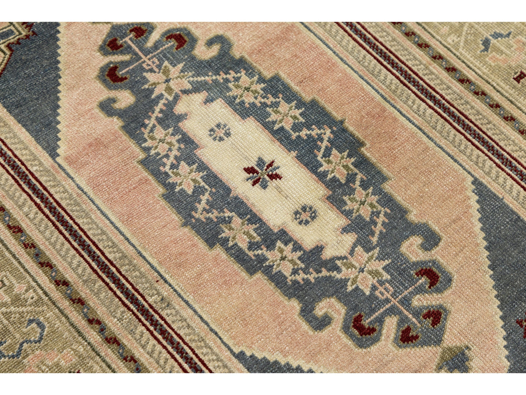 Vintage Kars Wool Rug 3 X 5