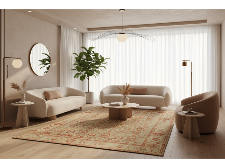 Antique Malayer Wool Rug 7 X 11