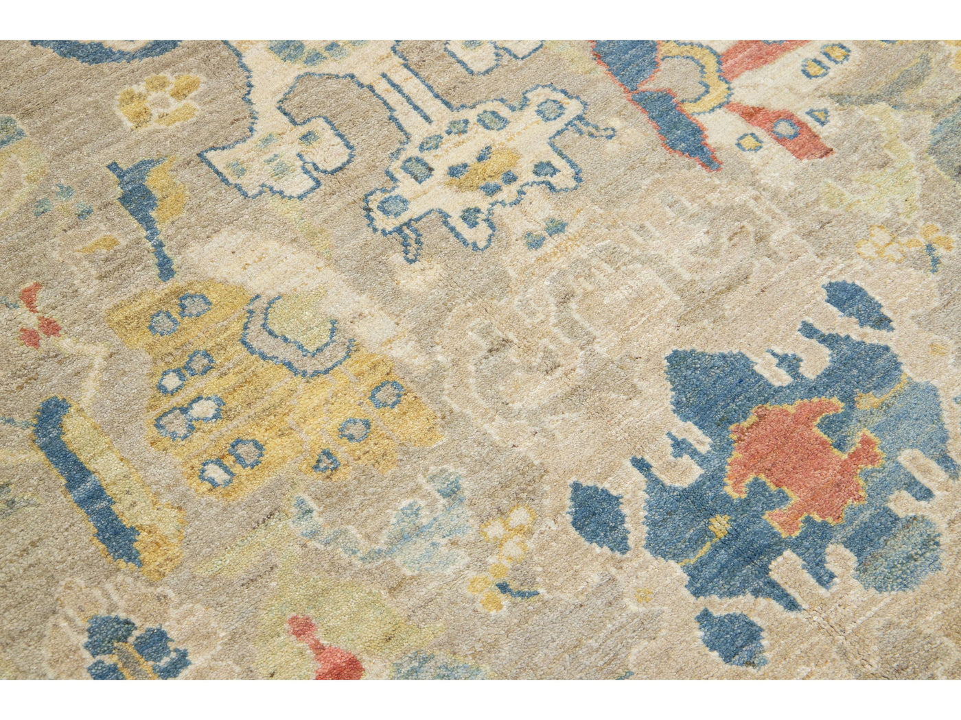 Modern Sultanabad Wool Rug 7 X 9