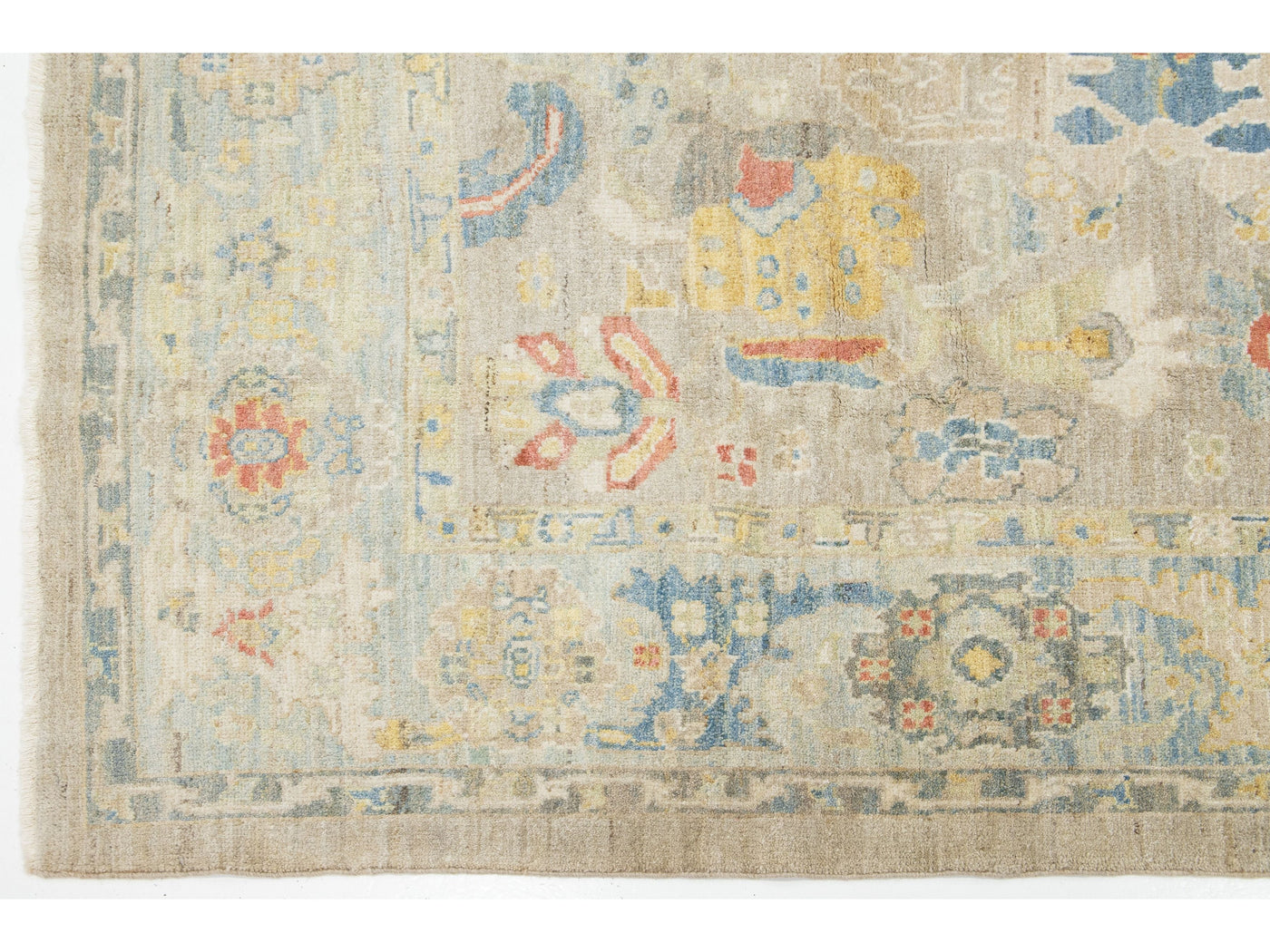 Modern Sultanabad Wool Rug 7 X 9