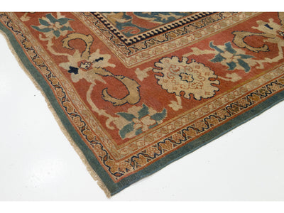 Antique Persian Sultanabad Wool Rug 9 X 13