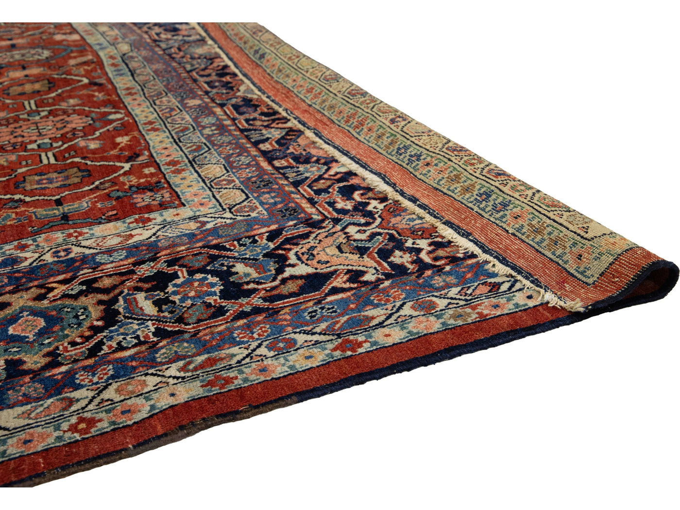 Antique Persian Sultanabad Wool Rug 14 X 23