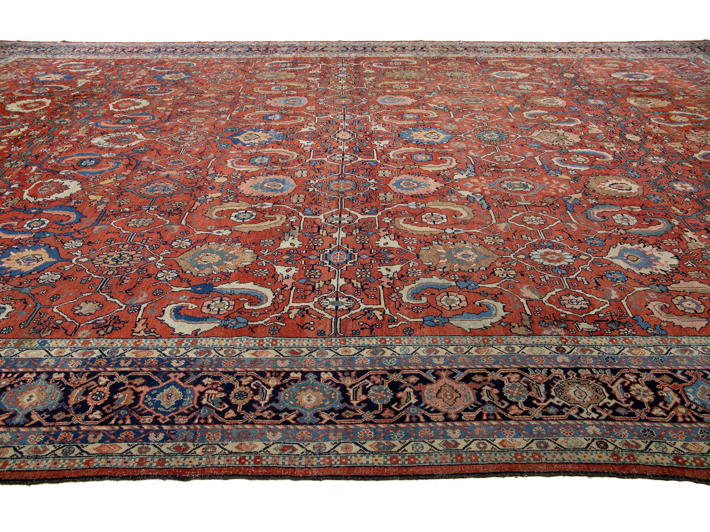 Antique Persian Sultanabad Wool Rug 14 X 23