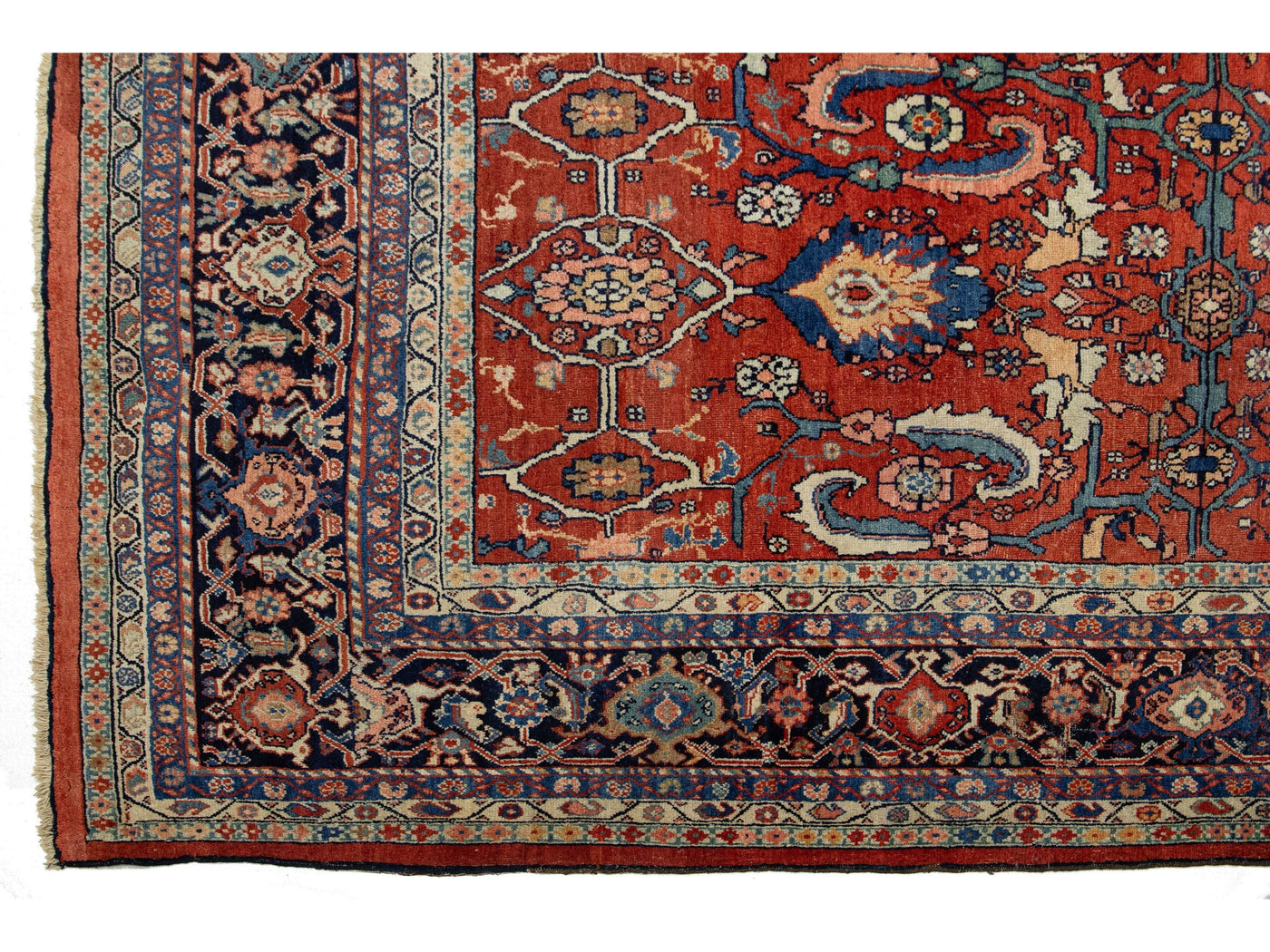 Antique Persian Sultanabad Wool Rug 14 X 23