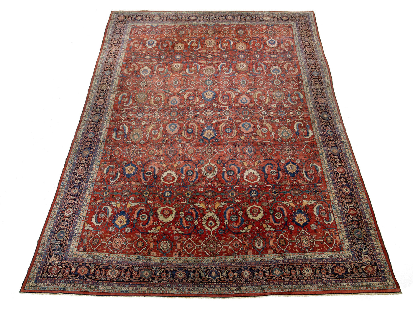 Antique Persian Sultanabad Wool Rug 14 X 23