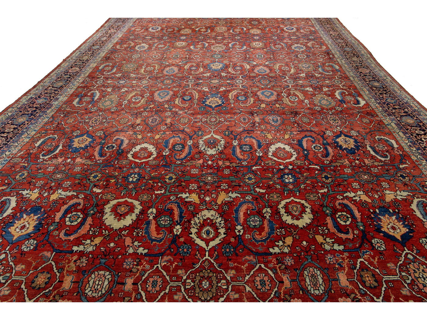 Antique Persian Sultanabad Wool Rug 14 X 23