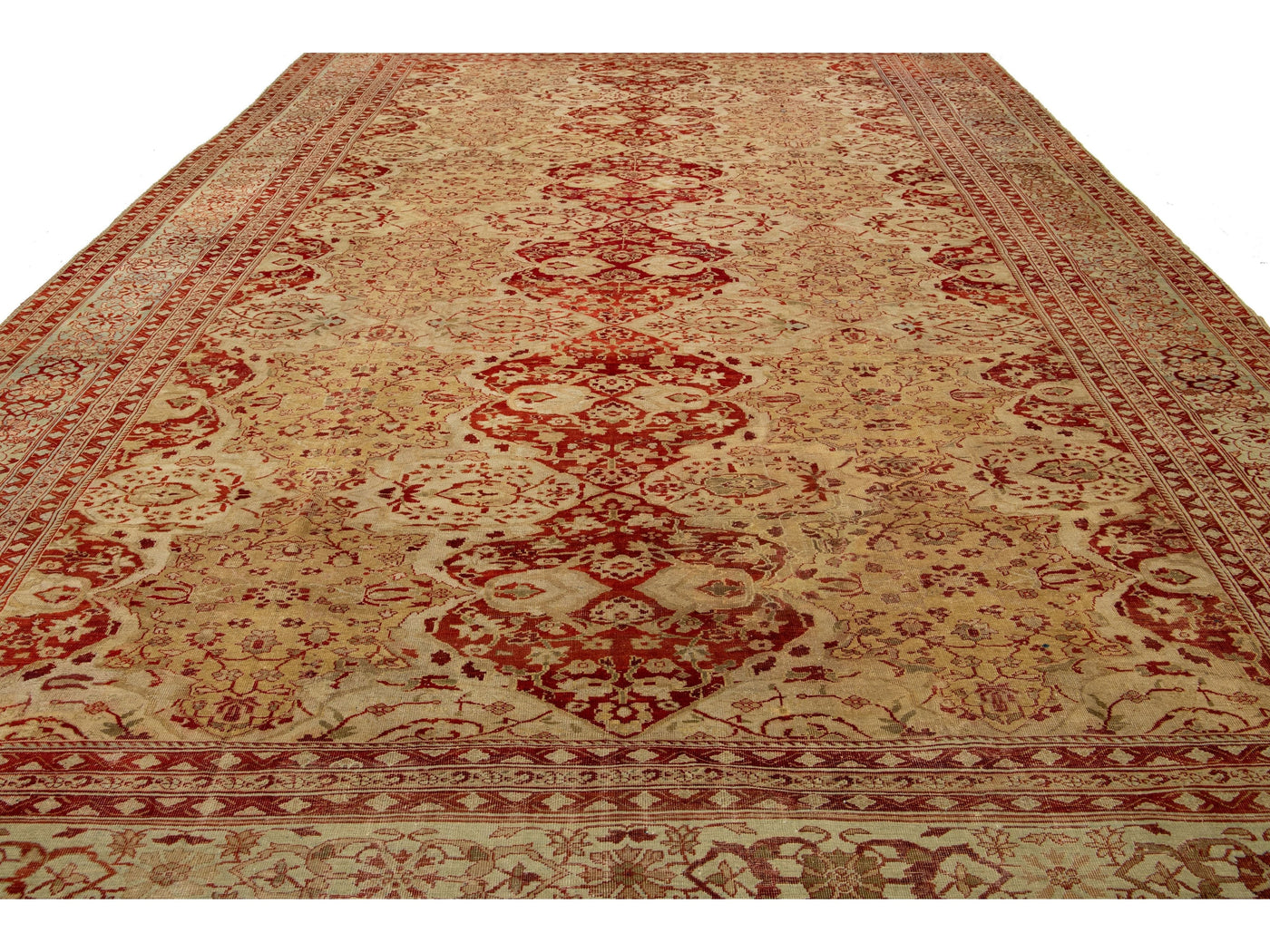 Antique Persian Sultanabad Wool Rug 15 X 22