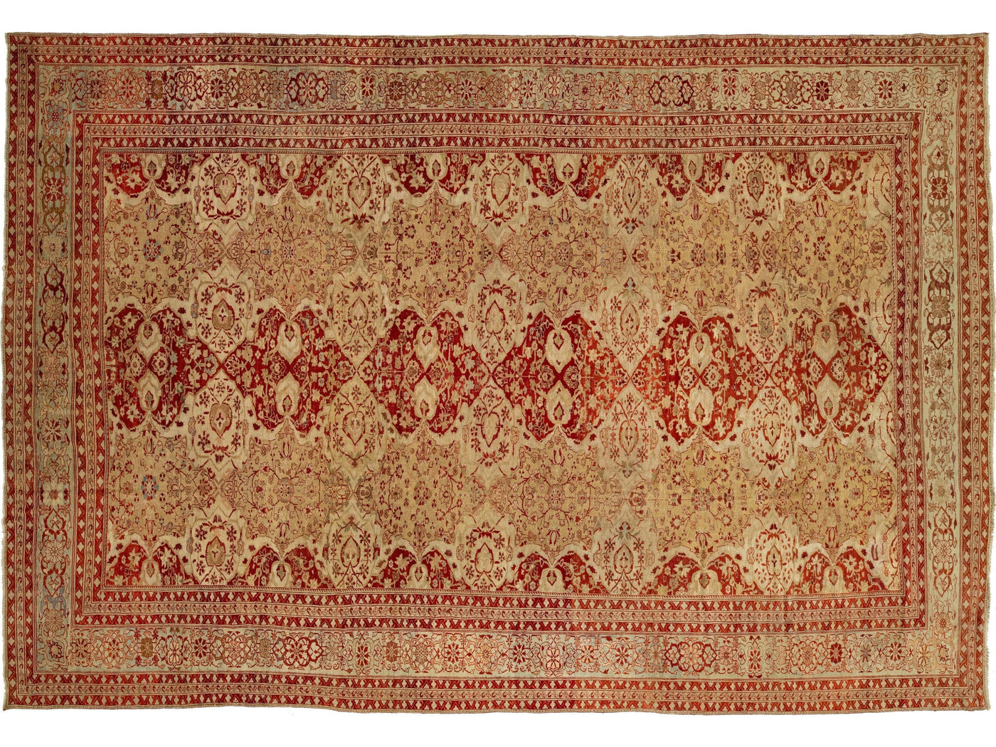 Antique Persian Sultanabad Wool Rug 15 X 22