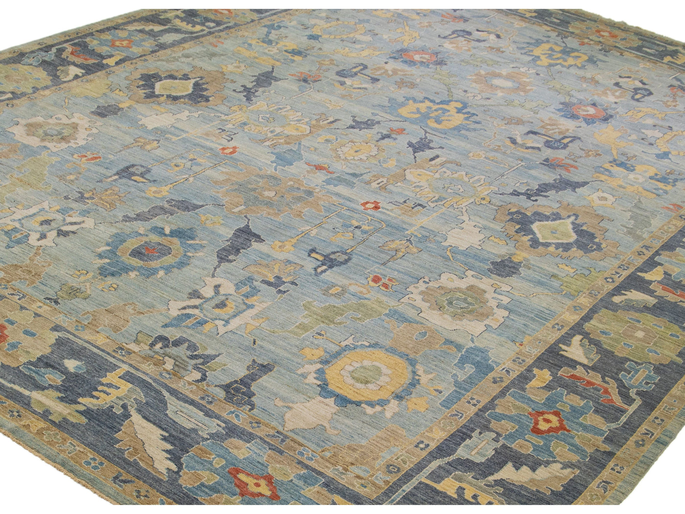 Modern Sultanabad Wool Rug 16 X 22