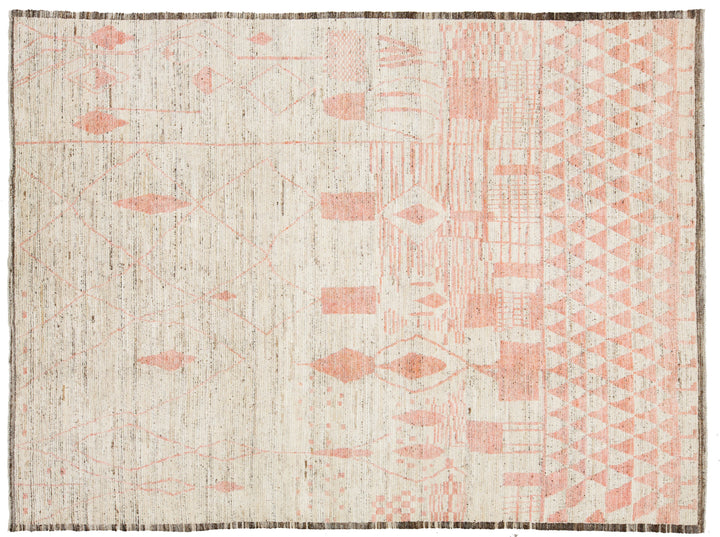 Modern Moroccan Wool Rug 9 X 12