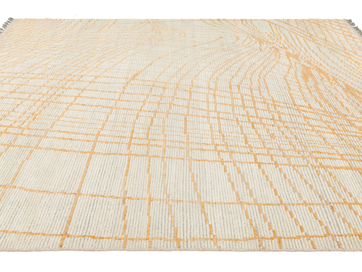 Modern Moroccan Wool Rug 8 X 10