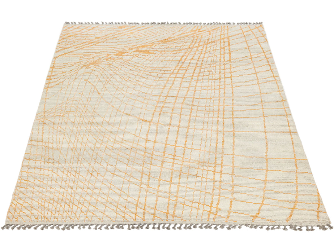 Modern Moroccan Wool Rug 8 X 10