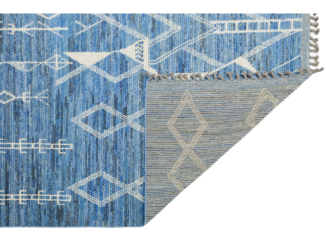 Modern Moroccan Wool Rug 8 X 10
