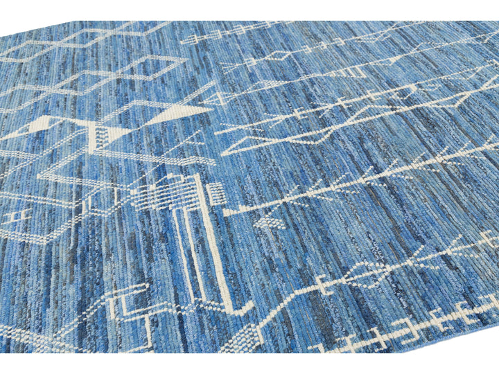 Modern Moroccan Wool Rug 8 X 10