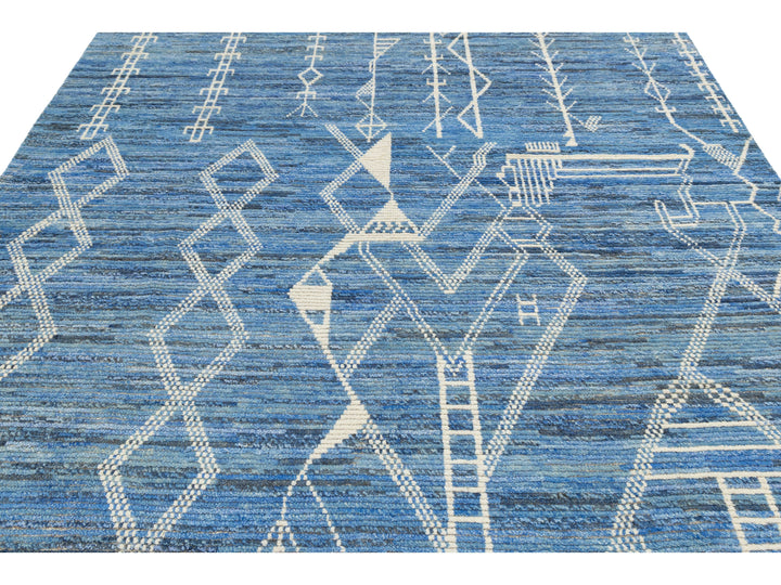 Modern Moroccan Wool Rug 8 X 10