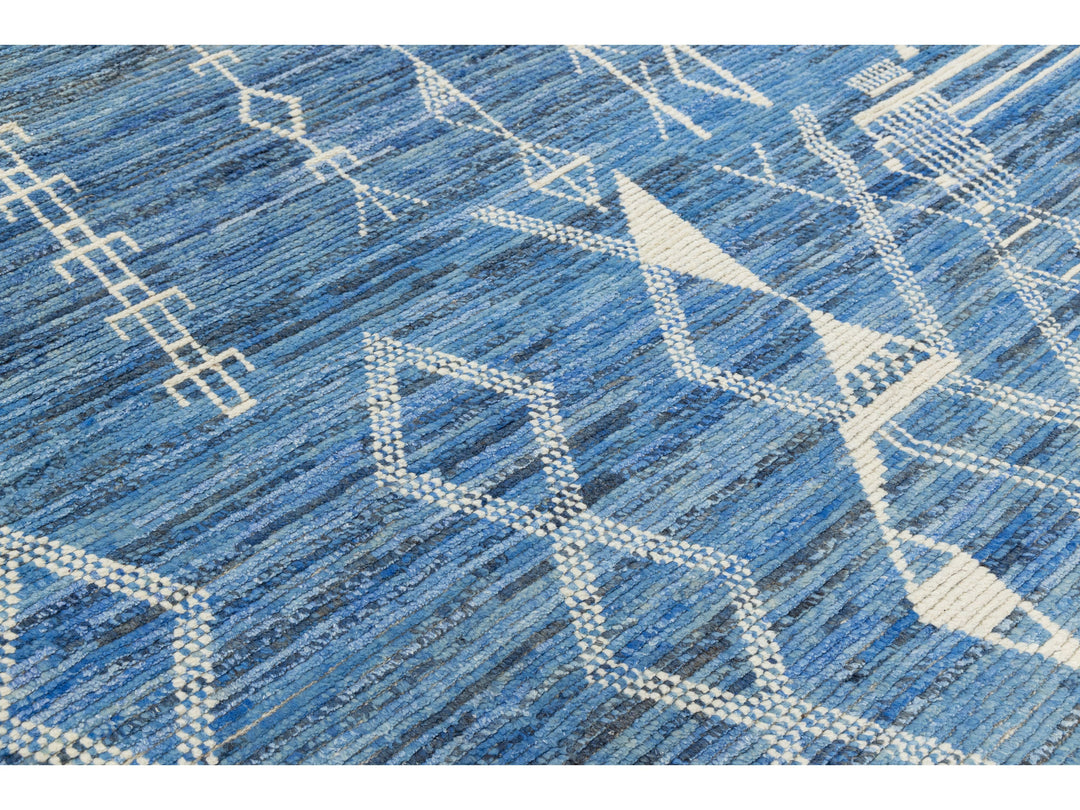 Modern Moroccan Wool Rug 8 X 10