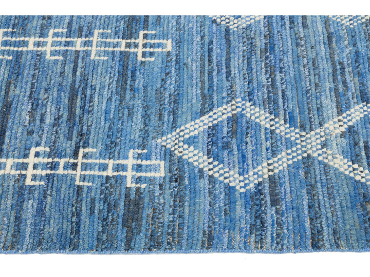 Modern Moroccan Wool Rug 8 X 10