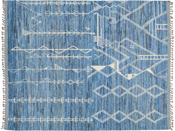 Modern Moroccan Wool Rug 8 X 10