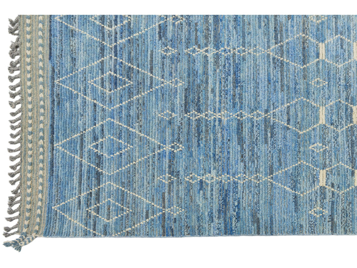 Modern Moroccan Wool Rug 9 X 12