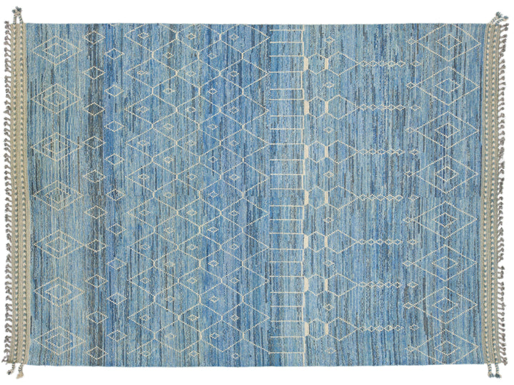 Modern Moroccan Wool Rug 9 X 12