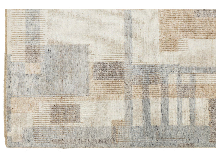 Modern Moroccan Wool Rug 9 X 12