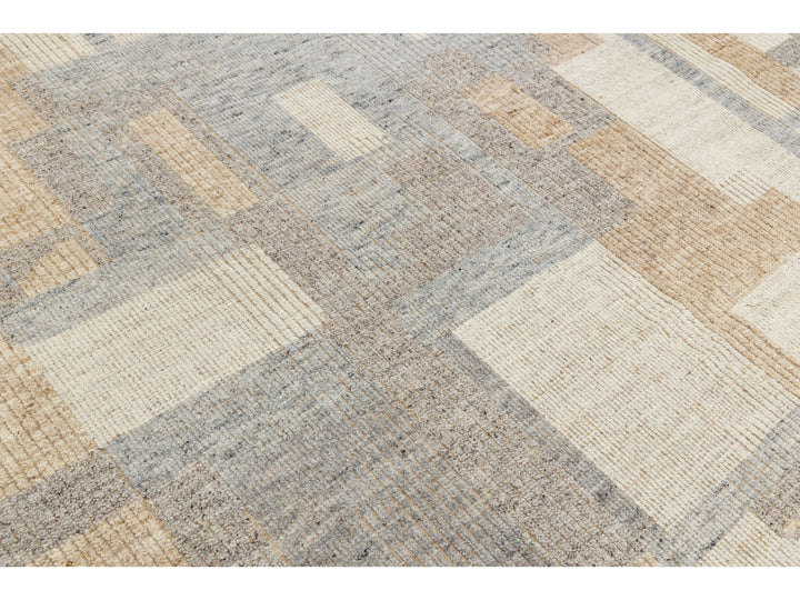 Modern Moroccan Wool Rug 9 X 12