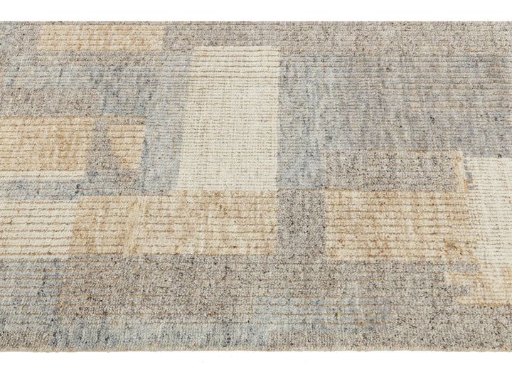 Modern Moroccan Wool Rug 9 X 12