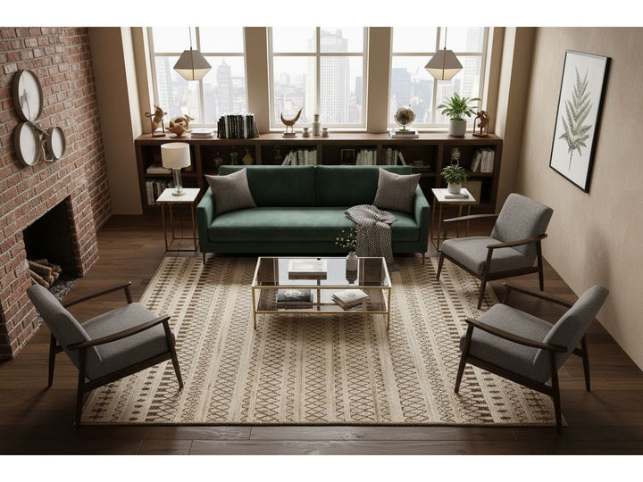 Modern Moroccan Wool Rug 9 X 12