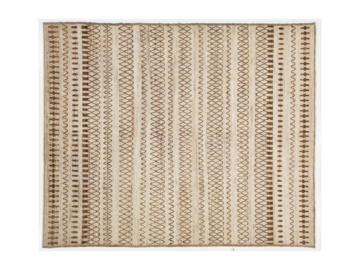 Modern Moroccan Wool Rug 10 X 12