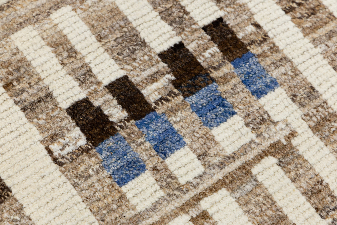 Modern Moroccan Wool Rug 9 X 12