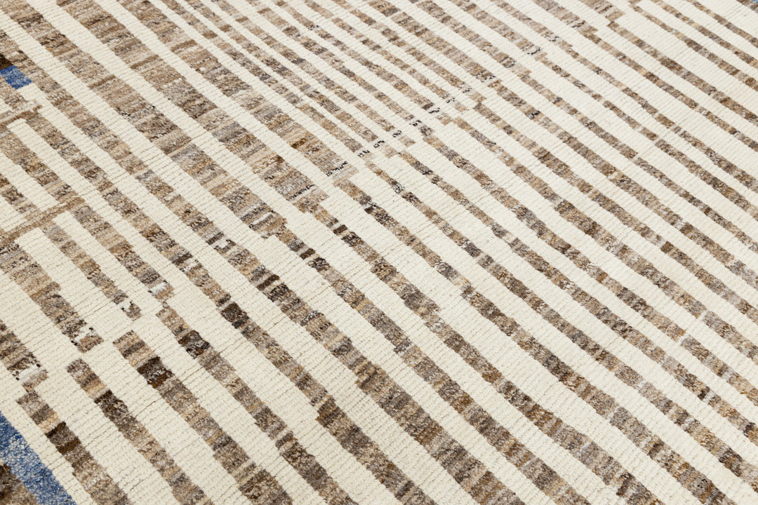 Modern Moroccan Wool Rug 9 X 12