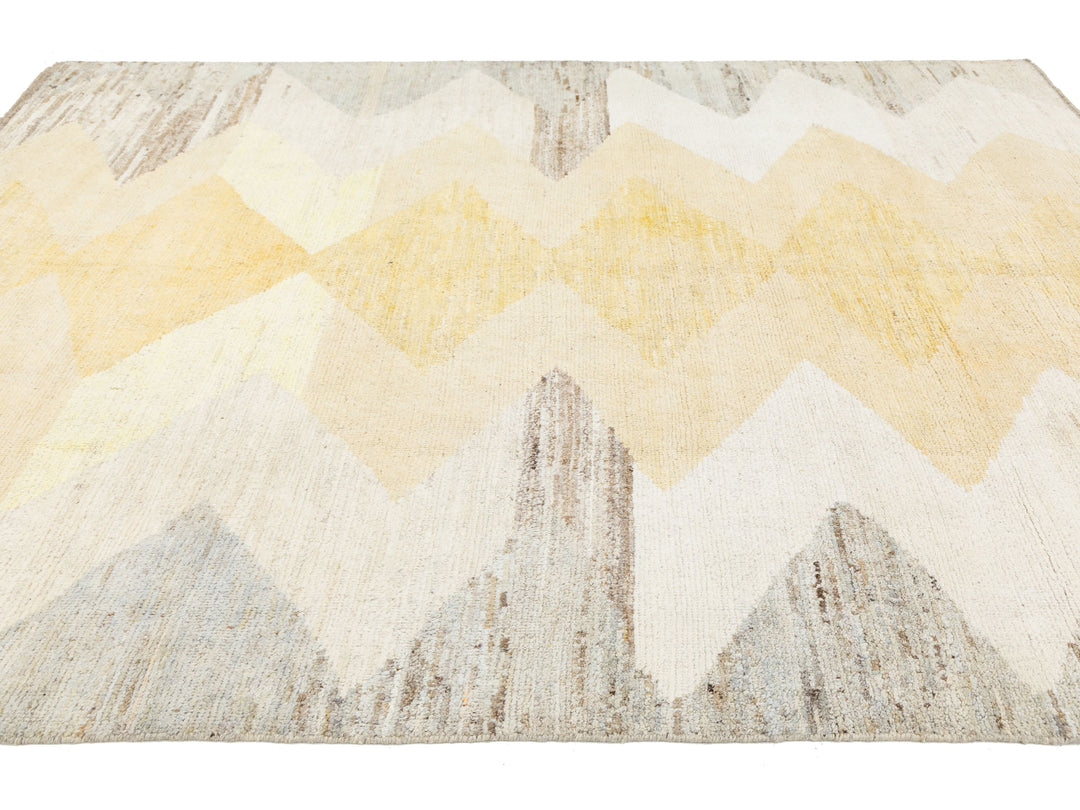 Modern Moroccan Wool Rug 8 X 10
