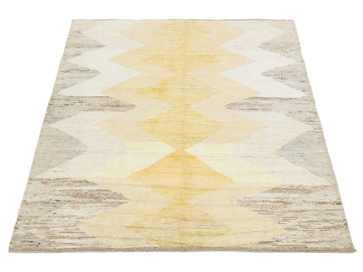 Modern Moroccan Wool Rug 8 X 10
