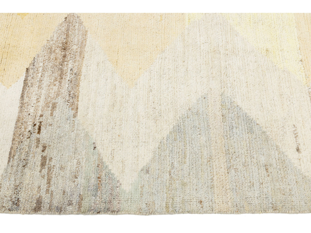 Modern Moroccan Wool Rug 8 X 10