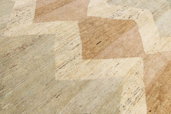 Modern Moroccan Wool Rug 9 X 12