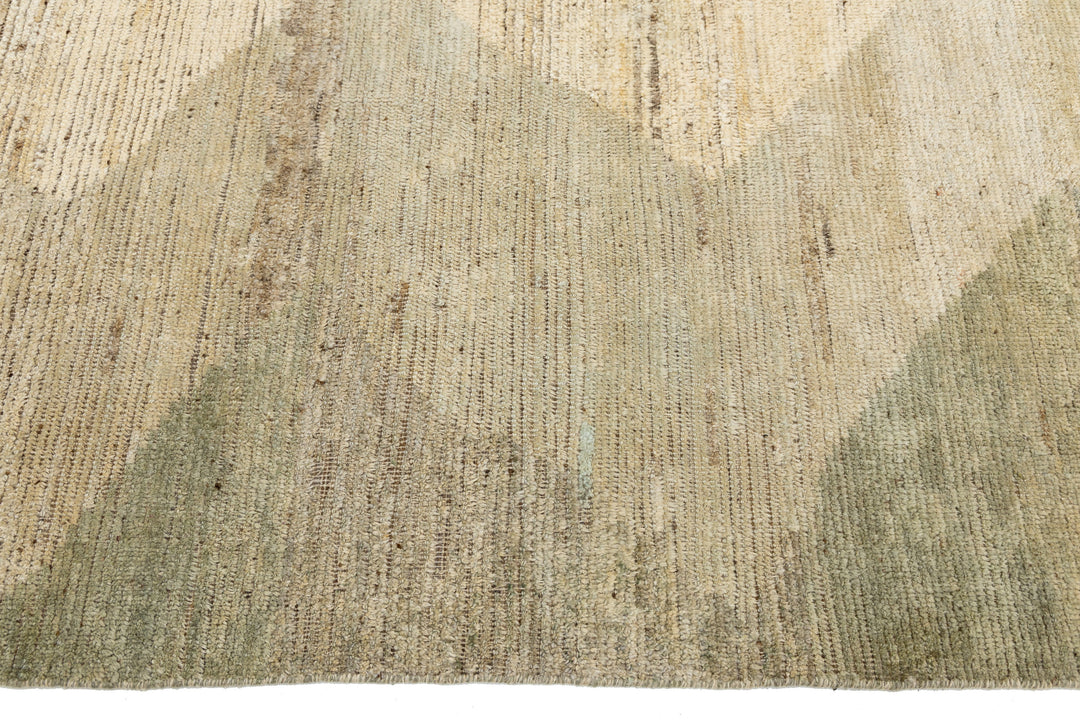 Modern Moroccan Wool Rug 9 X 12